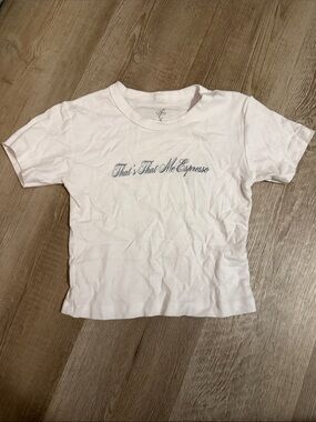 NWOT Sabrina Carpenter Espresso baby tee